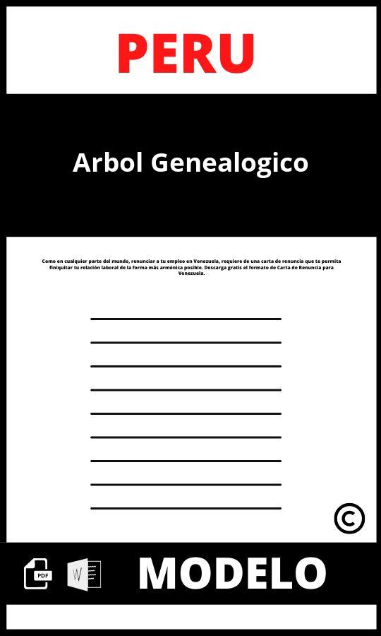 Modelo de arbol genealogico