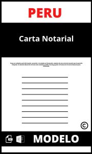 Modelo de carta notarial de cobranza 2023