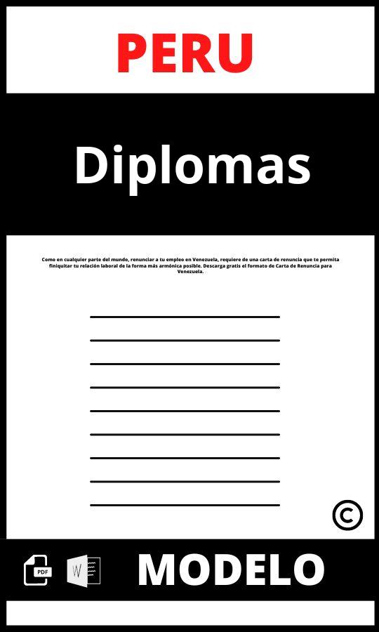 Modelo de diplomas